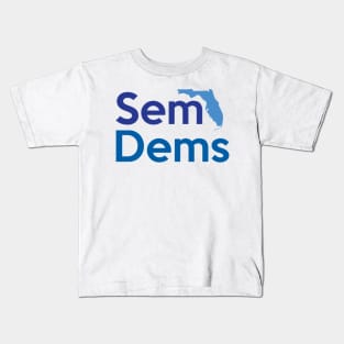 SemDems Blue Logo Kids T-Shirt